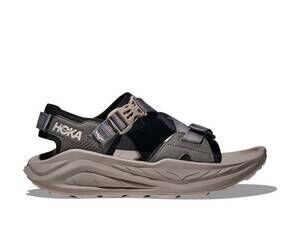 NEW HOKA men's infini hike tc sandals in black cement
